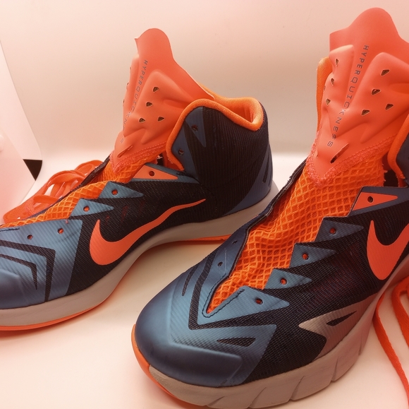 Nike Lunar Hyperquickness "Space Blue Bright Mango" Size 7 - Picture 2 of 6